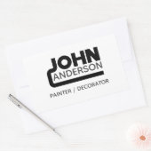 Sticker Rectangulaire John (Enveloppe)