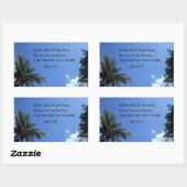 Sticker Rectangulaire John 13:35 (Feuille)