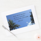 Sticker Rectangulaire John 13:35 (Enveloppe)
