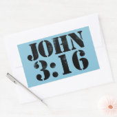 Sticker Rectangulaire John 3:16 (Enveloppe)