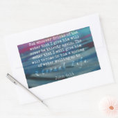Sticker Rectangulaire John 4:14 Eau et ciel (Enveloppe)