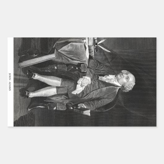 Sticker Rectangulaire John Adams (Devant)
