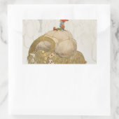 Sticker Rectangulaire John Bauer - La chèvre de Noël (Sac)