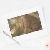 Sticker Rectangulaire John Bauer - Pauvre petite base (Enveloppe)