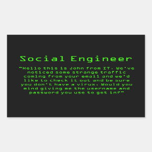 Sticker Rectangulaire "John de LUI" pwns