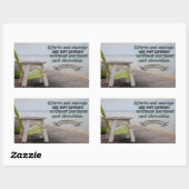 Sticker Rectangulaire John F. Kennedy Citation Inspirationnelle "Objet" (Feuille)