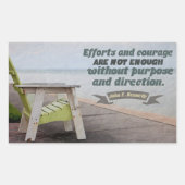 Sticker Rectangulaire John F. Kennedy Citation Inspirationnelle "Objet" (Devant)