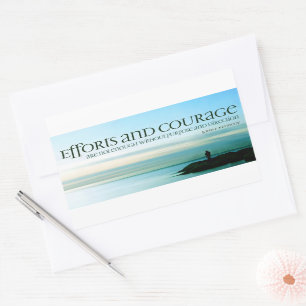 Sticker Rectangulaire John F. Kennedy Citation Inspirationnelle "Objet"