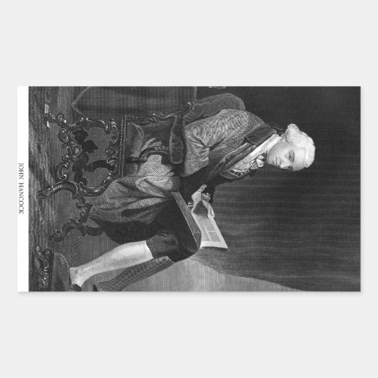 Sticker Rectangulaire John Hancock (Devant)