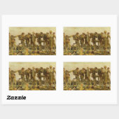 Sticker Rectangulaire John Singer Sargent - gazé (Feuille)