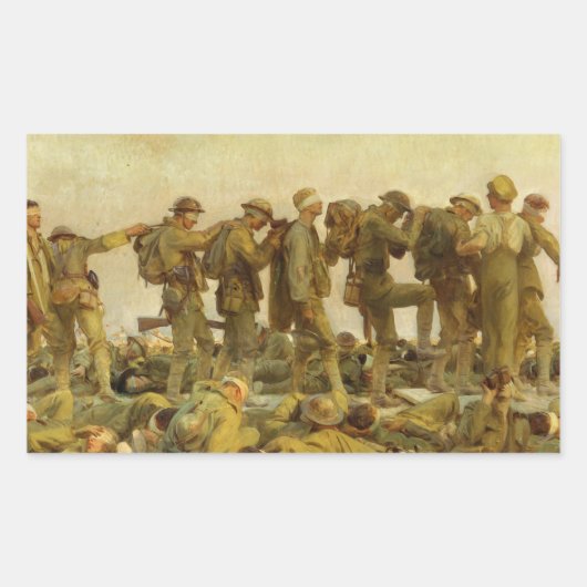 Sticker Rectangulaire John Singer Sargent - gazé (Devant)