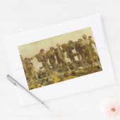 Sticker Rectangulaire John Singer Sargent - gazé (Enveloppe)