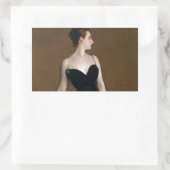 Sticker Rectangulaire John Singer Sargent Madame X Classic Portrait (Sac)