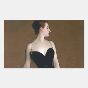 Sticker Rectangulaire John Singer Sargent Madame X Portrait Lunatique