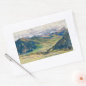 Sticker Rectangulaire John Singer Sargent - Open Valley, Dolomites (Enveloppe)