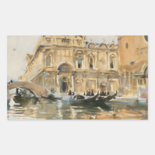 Sticker Rectangulaire John Singer Sargent - Rio dei Mendicanti, Venice