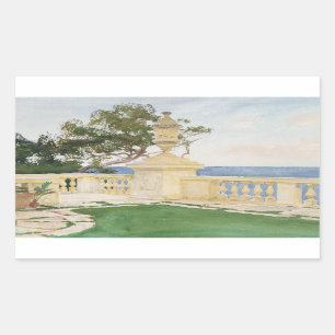Sticker Rectangulaire John Singer Sargent - Terrasse, Vizcaya