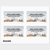 Sticker Rectangulaire John Steinbeck Citation Inspirationnelle "Idées" (Feuille)