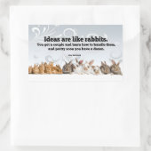 Sticker Rectangulaire John Steinbeck Citation Inspirationnelle "Idées" (Sac)