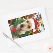 Sticker Rectangulaire Joie au chiot (Enveloppe)
