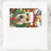 Sticker Rectangulaire Joie au chiot (Sac)