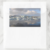 Sticker Rectangulaire Jokulsarlon glacier lac Islande rectangle autocoll (Sac)