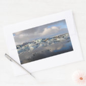 Sticker Rectangulaire Jokulsarlon glacier lac Islande rectangle autocoll (Enveloppe)