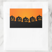Sticker Rectangulaire Joli Halloween Jack-o'-lantern (Sac)