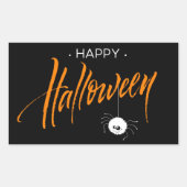 Sticker Rectangulaire Jolie araignée d'Halloween (Devant)