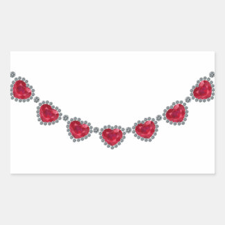 Sticker Rectangulaire Jolie femme Ruby Collier