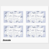 Sticker Rectangulaire Jolie fête des bénédictions de Pâques violet blanc (Feuille)