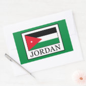 Sticker Rectangulaire Jordanie (Enveloppe)
