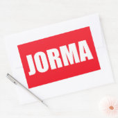 Sticker Rectangulaire Jorma (homonymie) (Enveloppe)