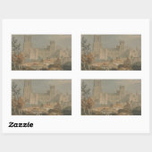 Sticker Rectangulaire Joseph Mallord William Turner - Vue d'Ely (Feuille)