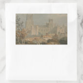 Sticker Rectangulaire Joseph Mallord William Turner - Vue d'Ely (Sac)