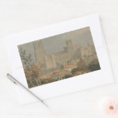 Sticker Rectangulaire Joseph Mallord William Turner - Vue d'Ely (Enveloppe)