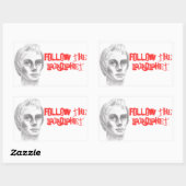 Sticker Rectangulaire Joseph Smith mormon (Feuille)