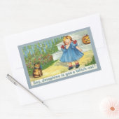 Sticker Rectangulaire Joséphine la sorcière Chat (Enveloppe)