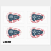 Sticker Rectangulaire Joshua Tree Escalade Carabiner (Feuille)