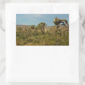 Sticker Rectangulaire Joshua Tree National Park Paysage du désert (Sac)