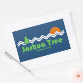 Sticker Rectangulaire Joshua Tree National Park Retro (Enveloppe)