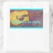 Sticker Rectangulaire Jouer plus acoustique (Sac)