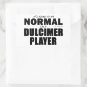 Sticker Rectangulaire Joueur Dulcimer normal (Sac)