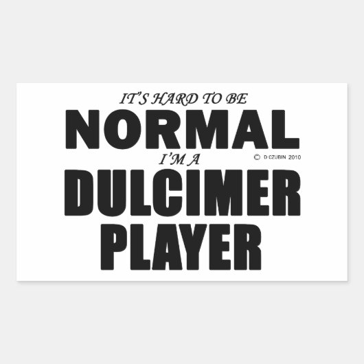 Sticker Rectangulaire Joueur Dulcimer normal (Devant)