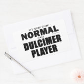 Sticker Rectangulaire Joueur Dulcimer normal (Enveloppe)