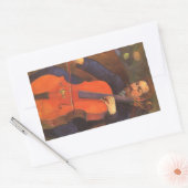Sticker Rectangulaire Joueur Schneklud Portrait par Paul Gauguin (Enveloppe)