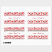 STICKER RECTANGULAIRE JOUR DE LA TURQUIE (Feuille)