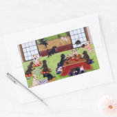 Sticker Rectangulaire Jour de l'An japonais (Enveloppe)