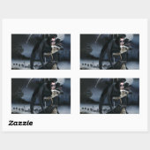 Sticker Rectangulaire Jour de l'ange mort (Feuille)