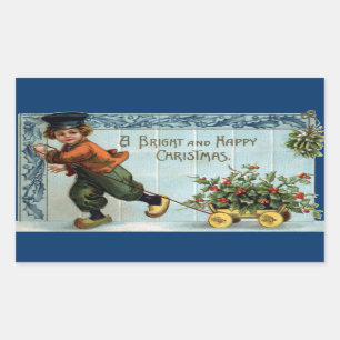 Sticker Rectangulaire Jour de Noël